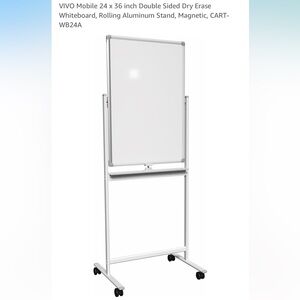 Double Sided Mobile Dry Erase Whiteboard